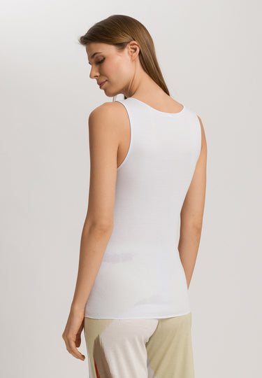 Cotton Delight Lace-Trim Cotton Tank Top | Powder Blue 71837-2512